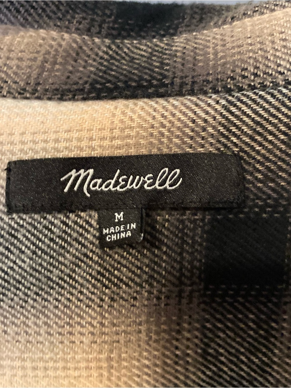 Madewell Flannel Oversized Ex-Boyfriend Shirt in Robson Plaid M - Picture 4 of 4